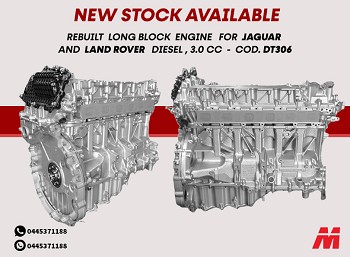 REBUILT LONG BLOCK ENGINE FOR JAGUAR AND LAND ROVER