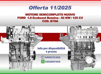 MOTORE COMPLETO NUOVO FORD 1.0 ECOBOOST - COD. B7DA