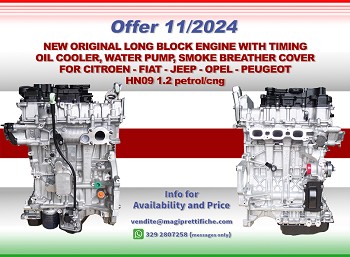 NEW ORIGINAL LONG BLOCK ENGINE  1.2 Hybrid - CODE HN09