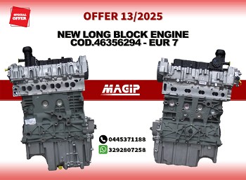 NEW LONG BLOCK ENGINE COD 46356294-  EURO 7